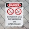 Signmission Oxygen In Use No Smoking Danger Sign, Plastic, 10in W x 14in L, 2PK OS-2PACK-DS-P-1014-V-1514 - alternate 3